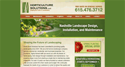 Desktop Screenshot of horticulturesolution.com