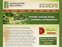 Tablet Screenshot of horticulturesolution.com